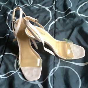 Express Mink heels! Size 7